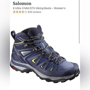 Salomon - women’s size 12 - X Ultra 3 Mid GTX hiking boots - purple